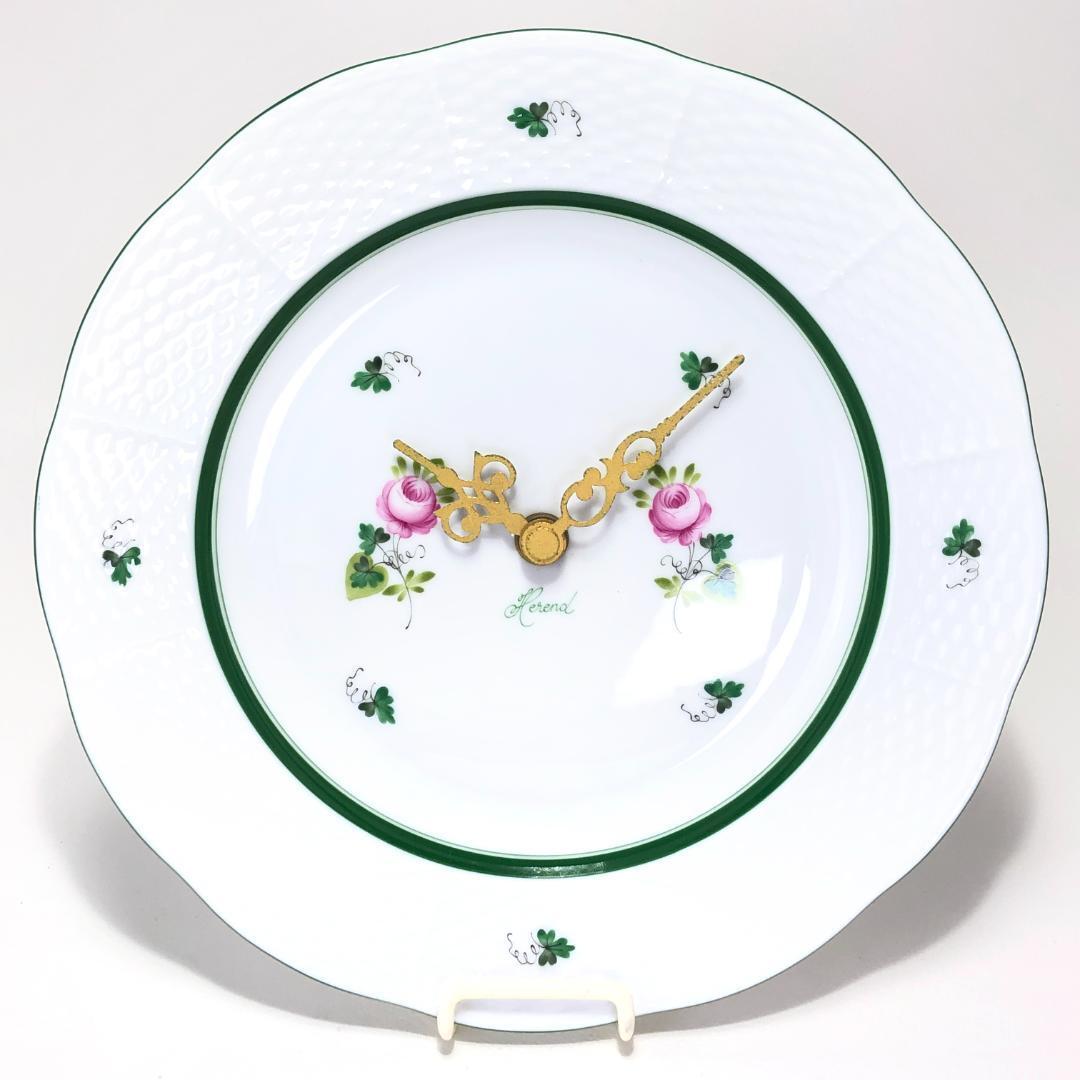 ヘレンド／ウィーンの薔薇 ウォールクロック 23cm HEREND ヘレンド／ウィーンの薔薇 ウォールクロック 23cm／陶器