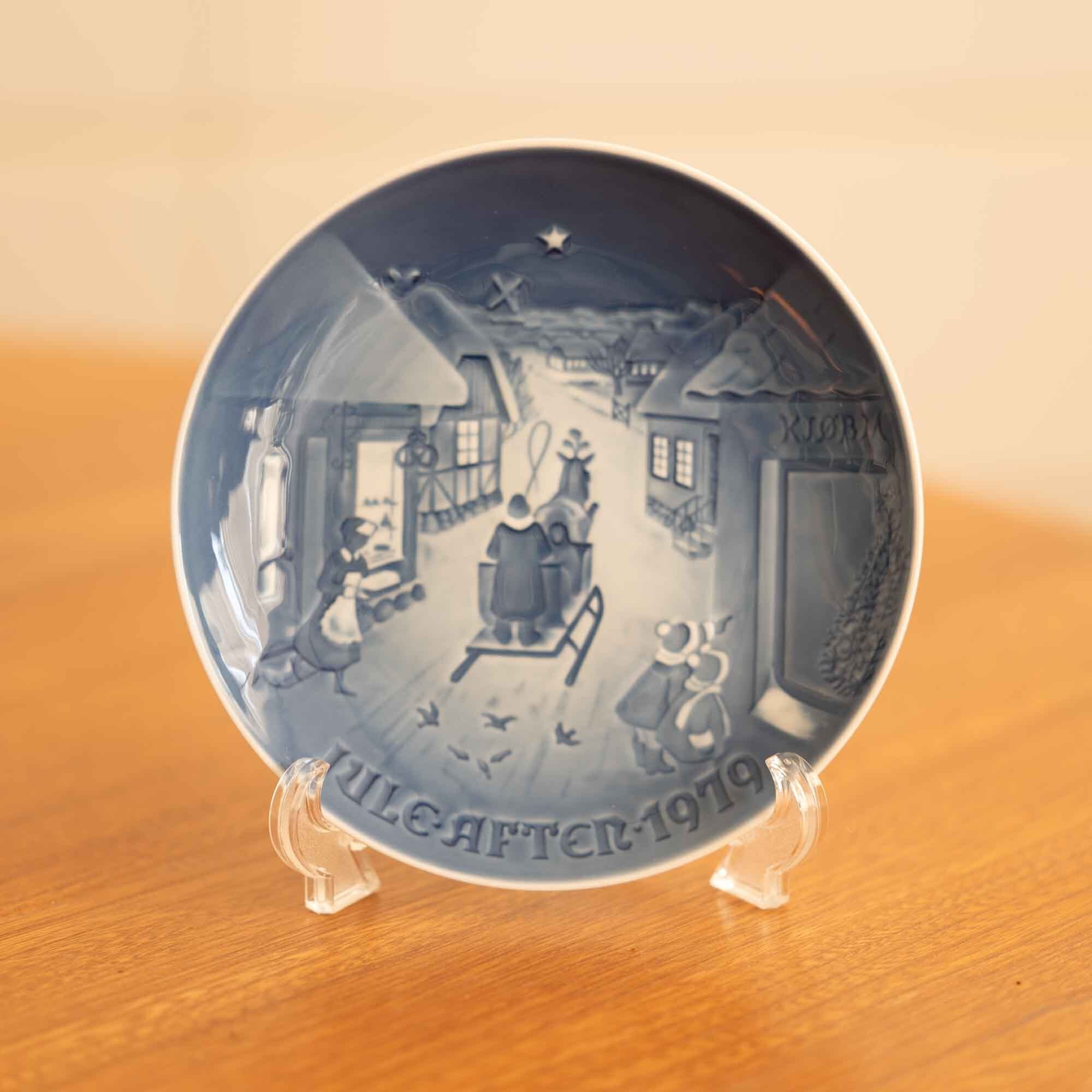 1979年 Bing & Grøndah ビング・オー・グレンダール クリスマスプレート クリスマスイブ