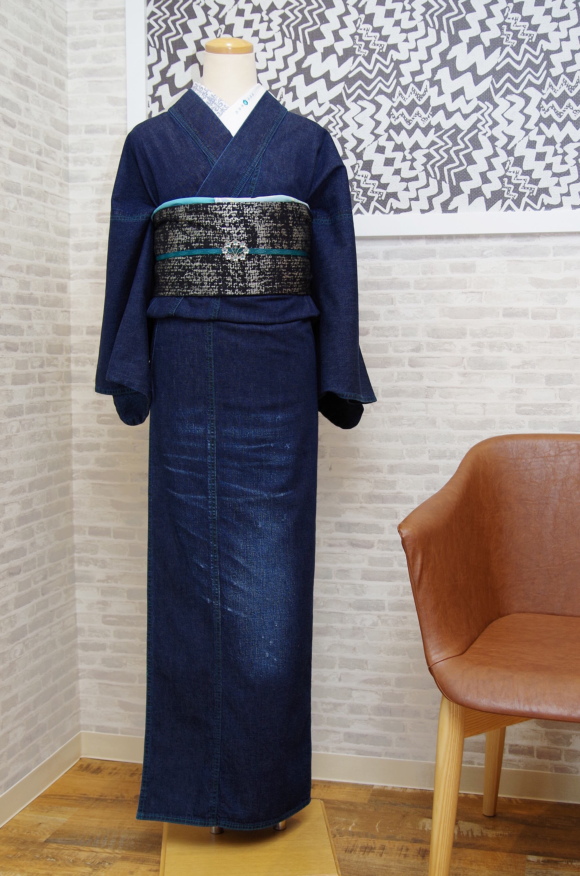 低価格の デニムクラッシュ着物 Www Tonna Com