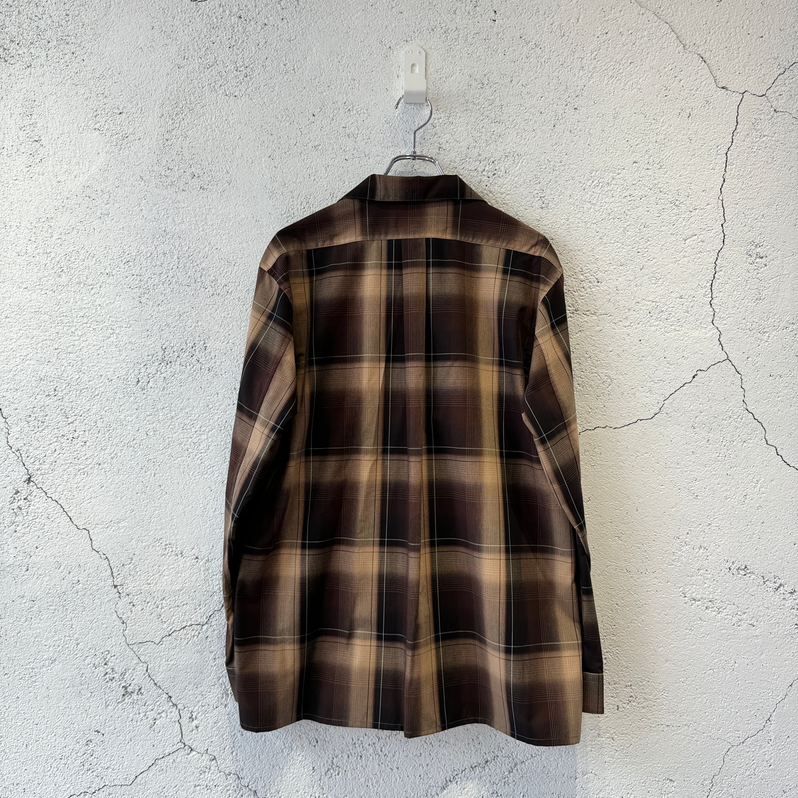 sugarhill シュガーヒル オープンカラーオンブレチェックシャツ