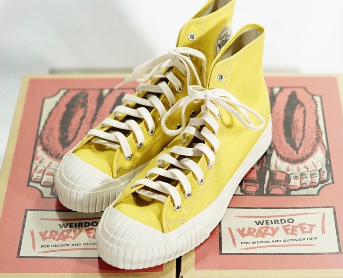 WEIRDO】ウィアード KRAZY FEET - SNEAKER - (MUSTARD) スニーカー