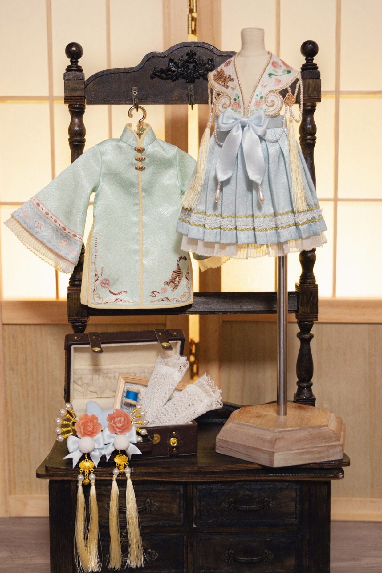 衣装セット!チャイナ服 チャイナドレス ワンピース 着せ替え 虎 衣装セット!チャイナ服 チャイナドレス ワンピース 着せ替え 虎