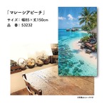 【受注生産】のれん マレーシアビーチ 85×150cm 53232
