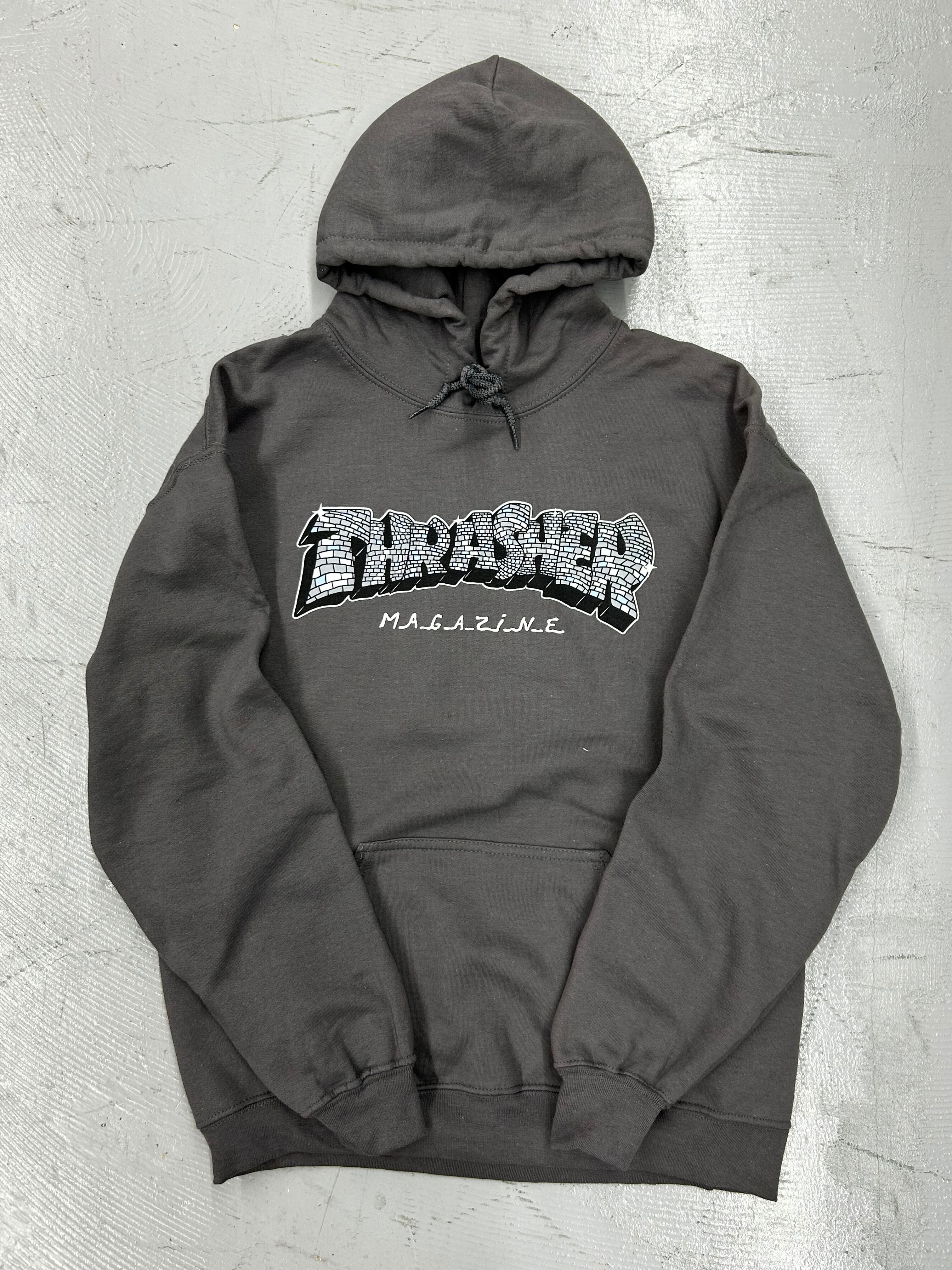 90～00s OLD STUSSY/Half zip Hoodie/China製/紺タグ/L/ハーフジップ