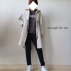 【enough for me】切替ギャザーコート(24001)