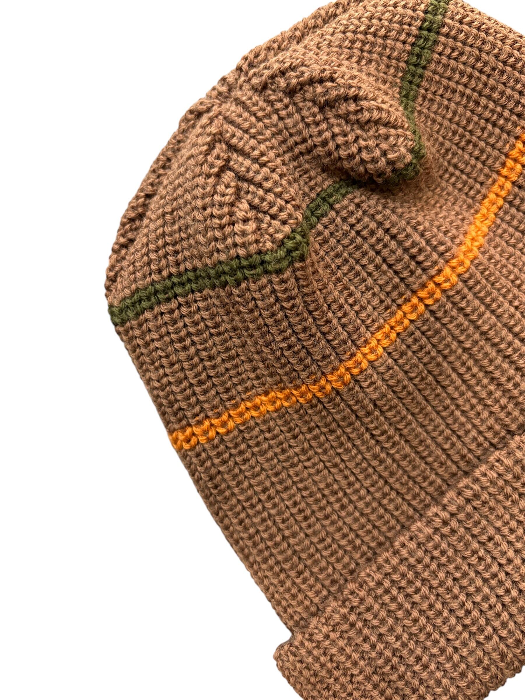 USUAL THINGS SCRUTINY STRIPED BEANIA