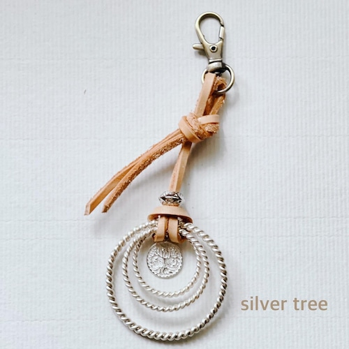 テンソルリングトリプル　siver tree キーホルダー