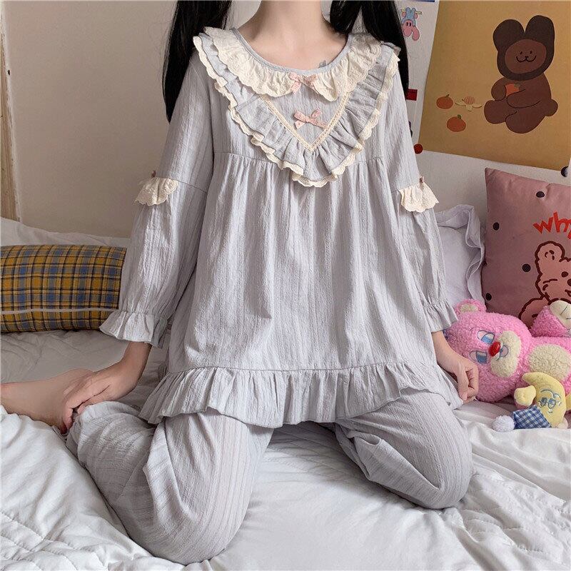 サマーレーススプリングレディースオータムウィンタールーズ ロング 大人ガーリー スウィート キュート カジュアル 春物 夏物 秋物 冬物 萌量不足64559559313