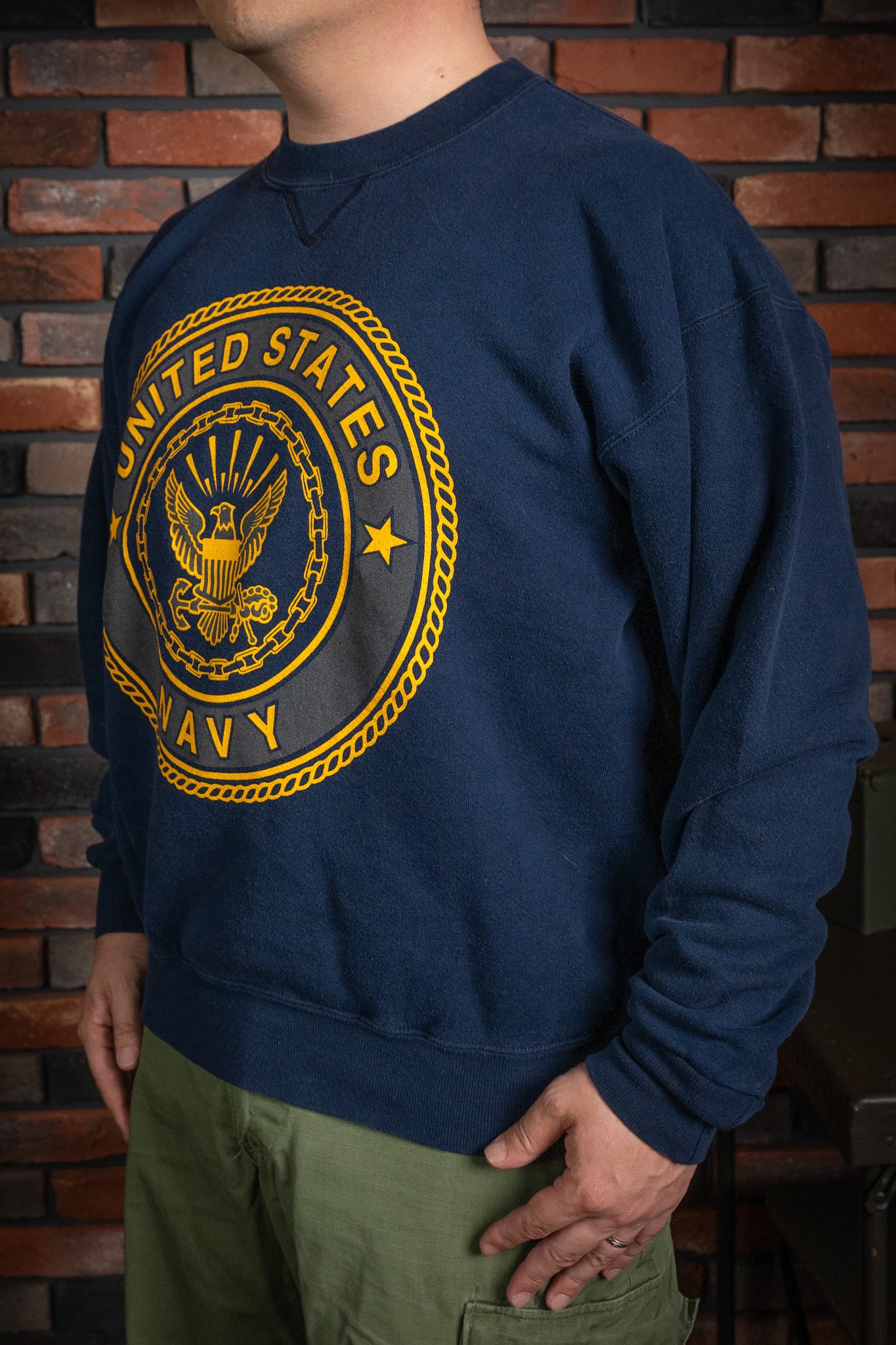 USED】U.S.NAVY Sweat Shirt 