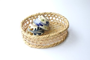 bamboo basket (S) / 竹の六つ目茶碗かご (小)