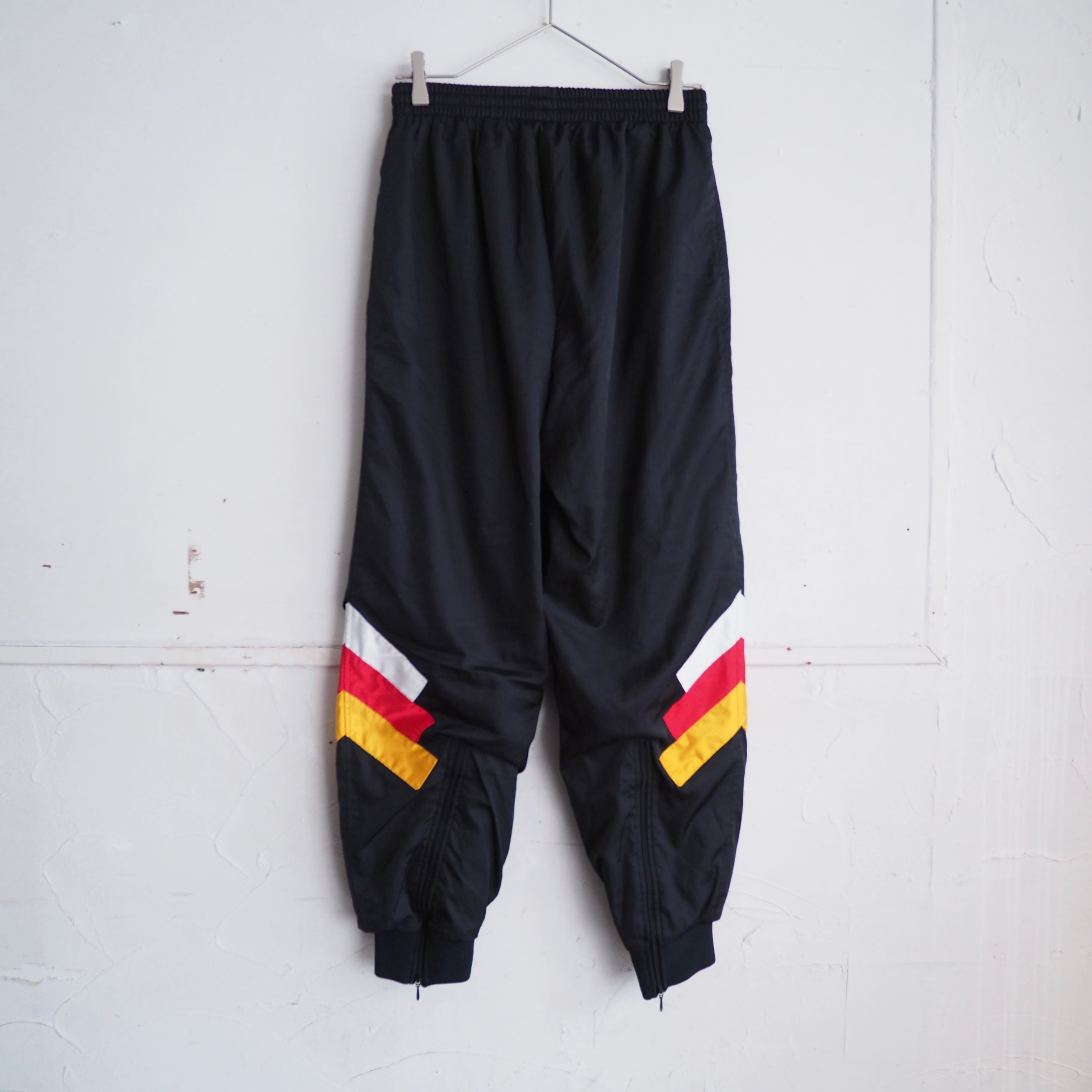 1980s ” DESCENT adidas ” Tricolor Flag Switching panel Track pants