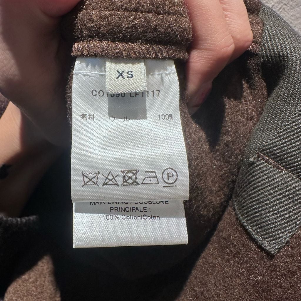 LEMAIRE ルメール 24AW WRAP COAT WITH CONTRAST STITCH BROWN CHINE