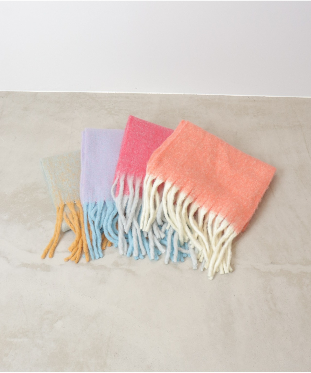 OI230501 バイカラーメランジーストール brown