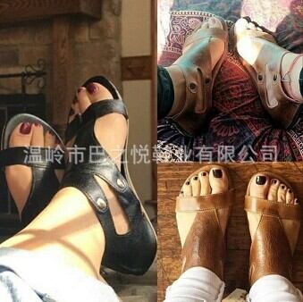 【新作】【送料無料】 2018ヨーロッパとアメリカの大きなサイズの新しいウィッシュフラットローマのサンダル在庫モデルアマゾン-アリババのリベット付きレディースサンダル 靴 シューズ 大きめサイズ ヨーロピアン 10b757343898546