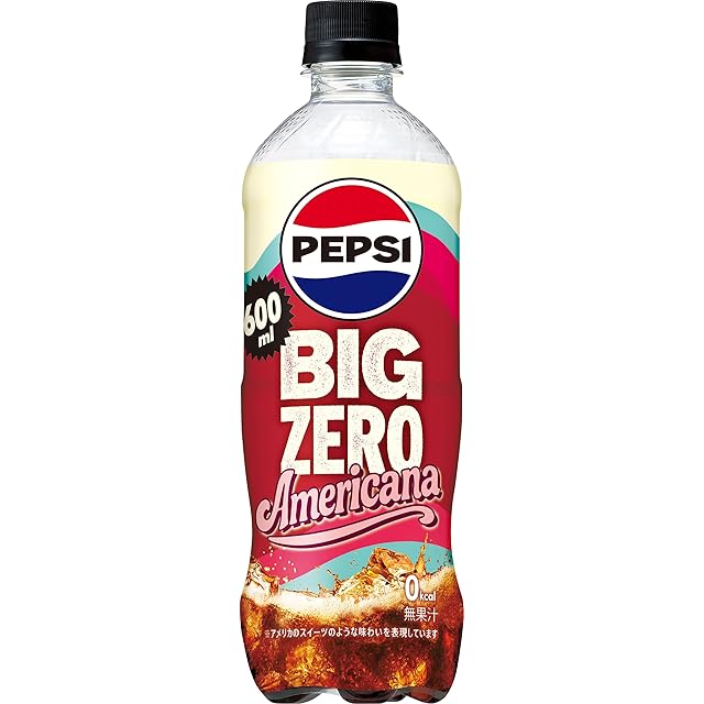サントリー ペプシ BIG ＜生＞ゼロ AMERICANA コーラ飲料 600ml x24本