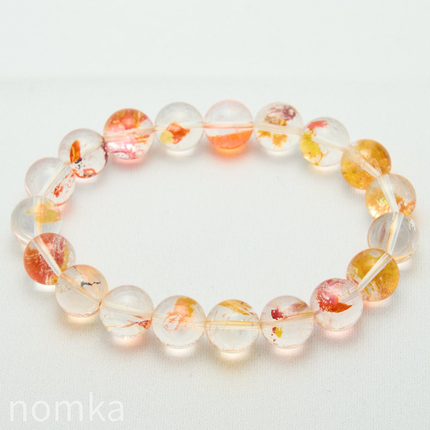 金魚/錦鯉】ライモナイトインクォーツ(天然オーラクォーツ)AAA(10.5mm