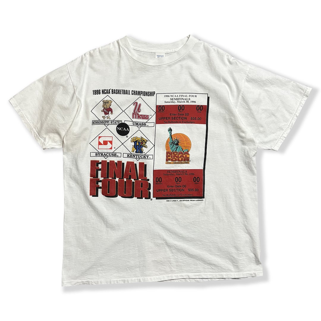 1996 NCAA FINAL FOUR Printed T-Shirt. LOGO7