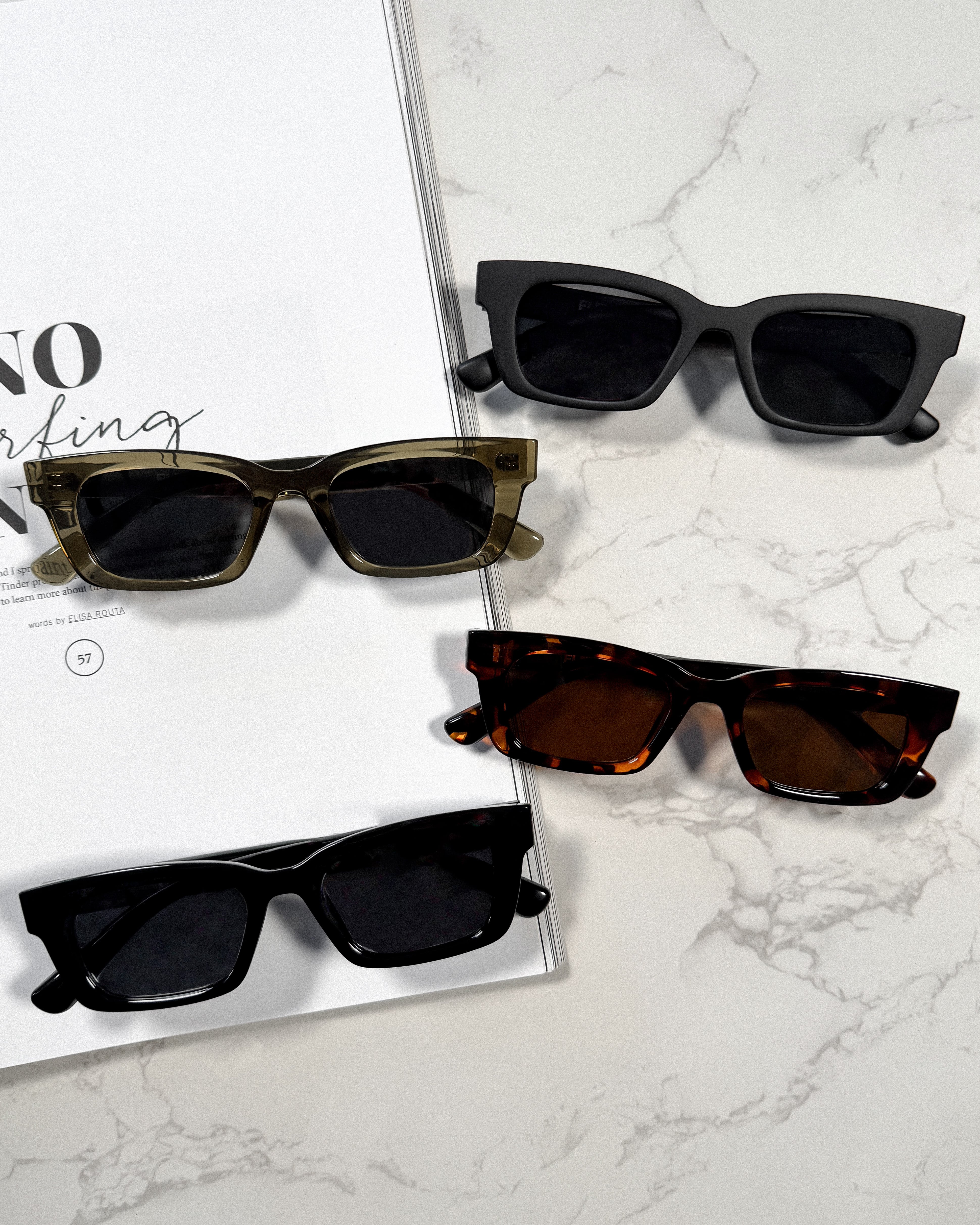 4color】slim square 3 sunglasses | FLEX公式｜SNSで話題のアイウェア
