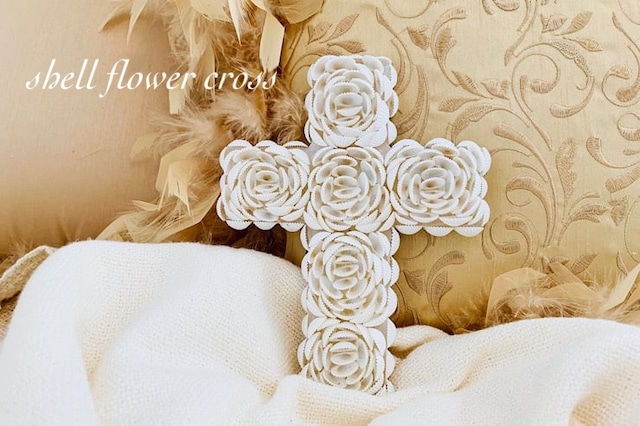 shell flower cross