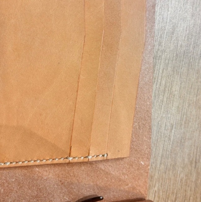 本革 ハンドメイド マネークリップ 財布 9×14cm コンパクト財布 レザー 革小物 シンプル おしゃれ