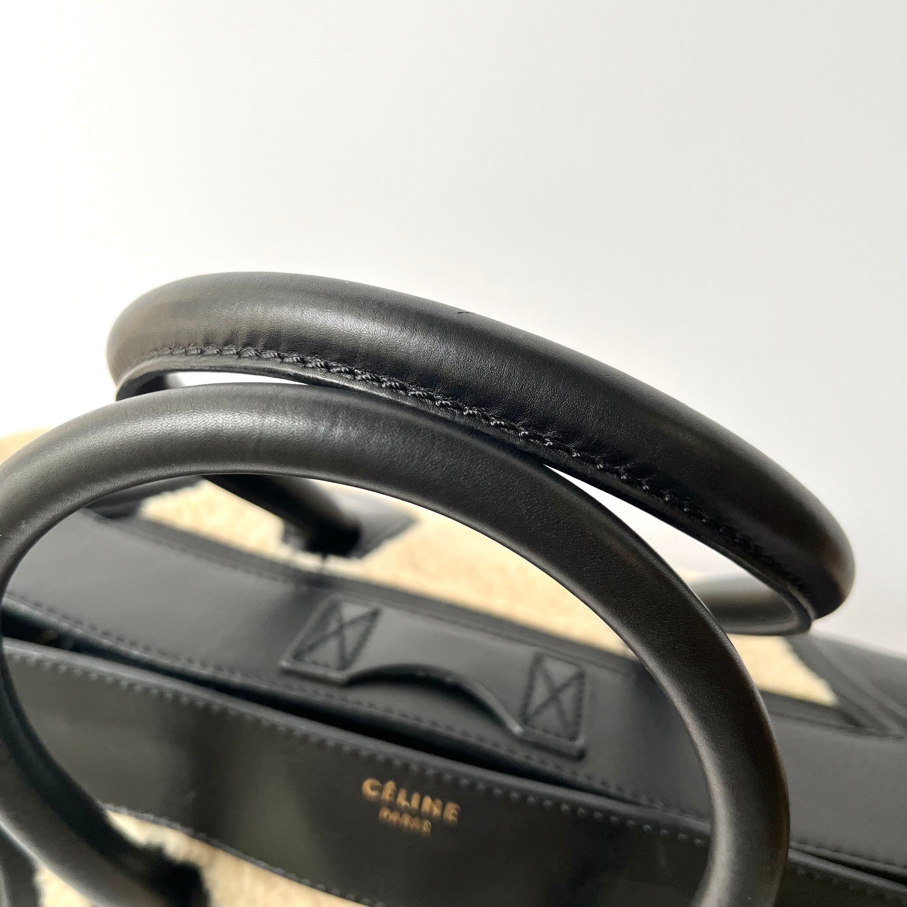 セリーヌ　ラゲージ　ムートン CELINE セリーヌ ラゲージ ミニショッパー ムートン スムース