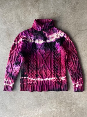 MODESTY INDUSTRY. Hand Dye Fisherman sweater