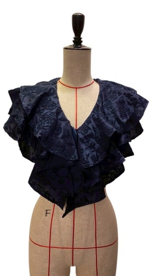 【26SS】FUMIE TANAKA フミエタナカ / embroidery frill neck / つけ襟