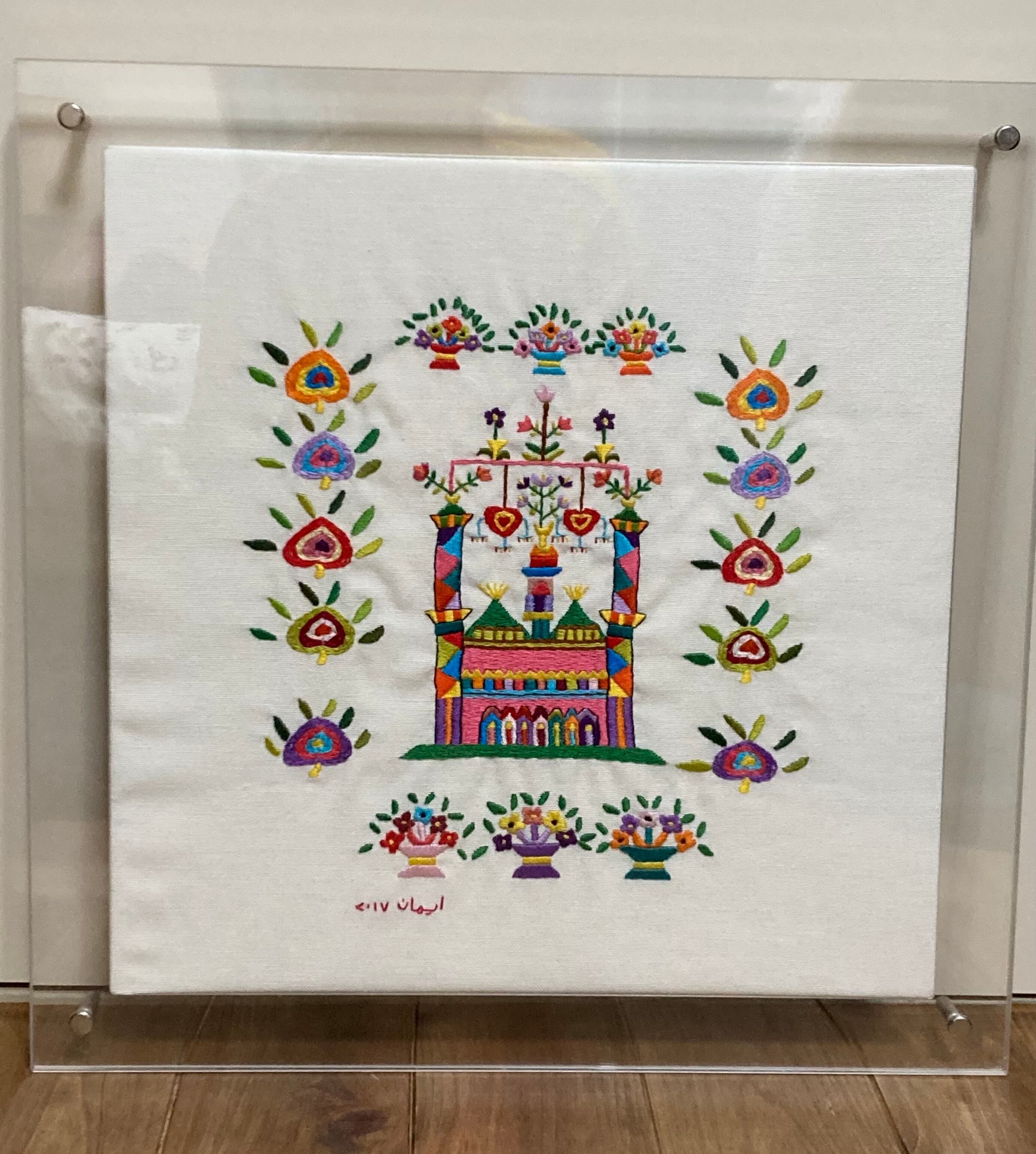 アクリルフレーム入り中判刺繍