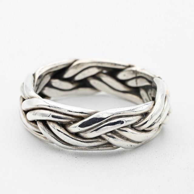 Hand Woven Round Design Ring #19.0 / Denmark