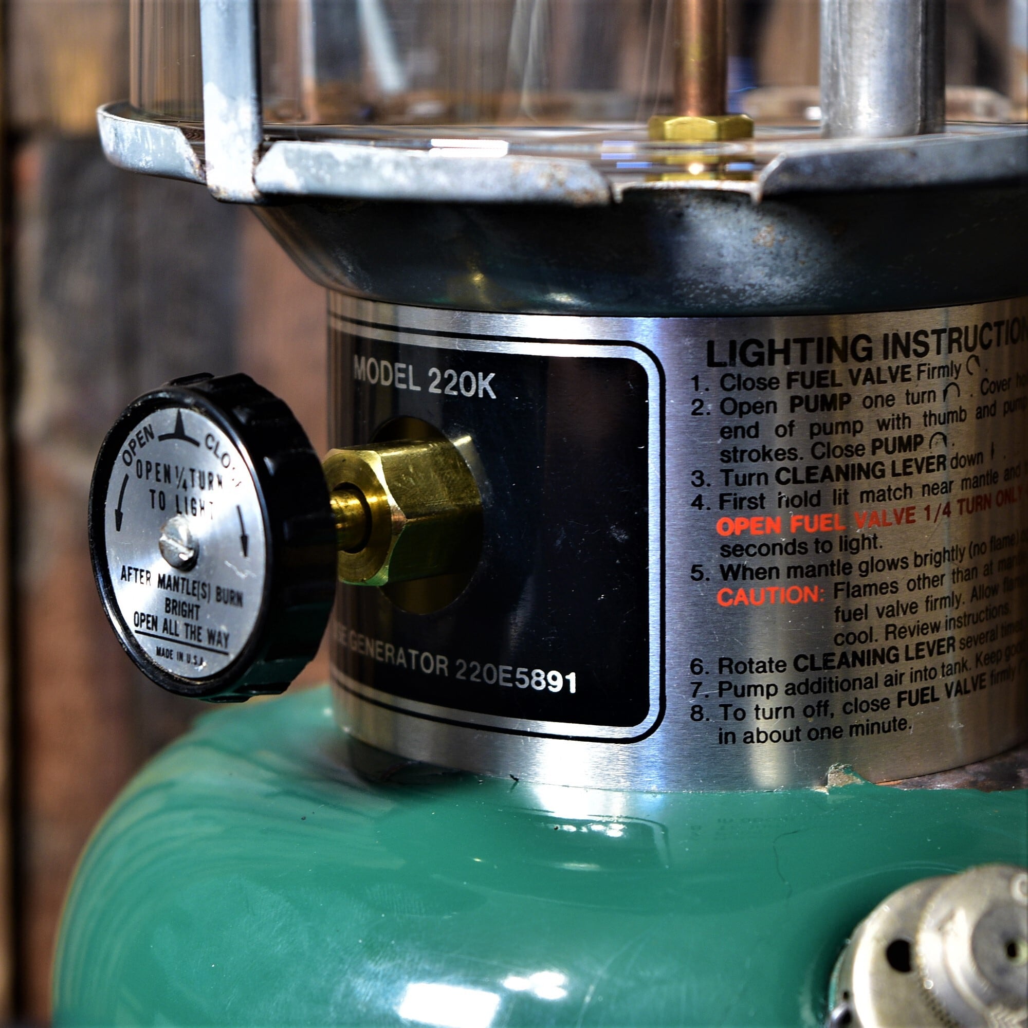 コールマン 220K 1980年2月製造 ツーマントル ビンテージ COLEMAN 完全