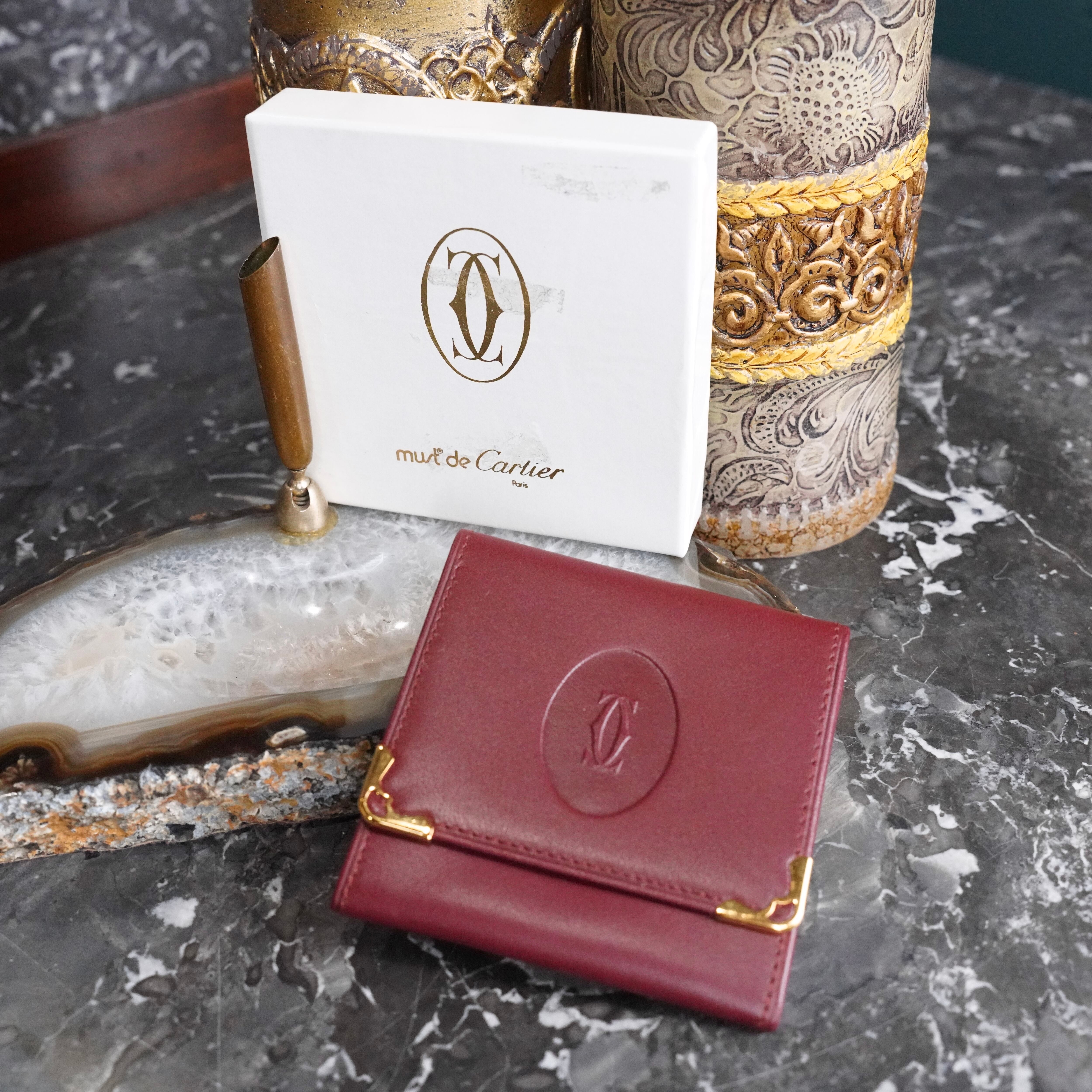Cartier MUST LINE LEATHER COIN PURSE/カルティエマストラインレザー