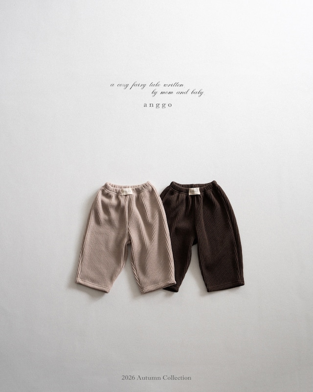 【取寄】anggo|pom pom pants|ポンポンパンツ|XS-XL|kids|26 autumn