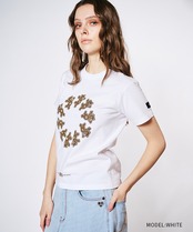 COOLAサークルベアープリントコンパクトTシャツ (WHITE)　CQ-48100