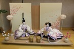 雛人形　Bonheur/幸運　田村芙紗彦3552「ぼかし小桜流れ」お洒落/新.梅つまみ細工/　可愛い/