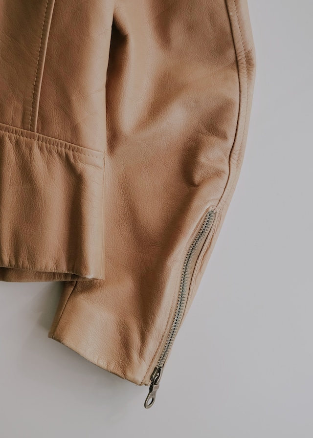 Martin Margiela 08SS 6 zip leather riders jacket