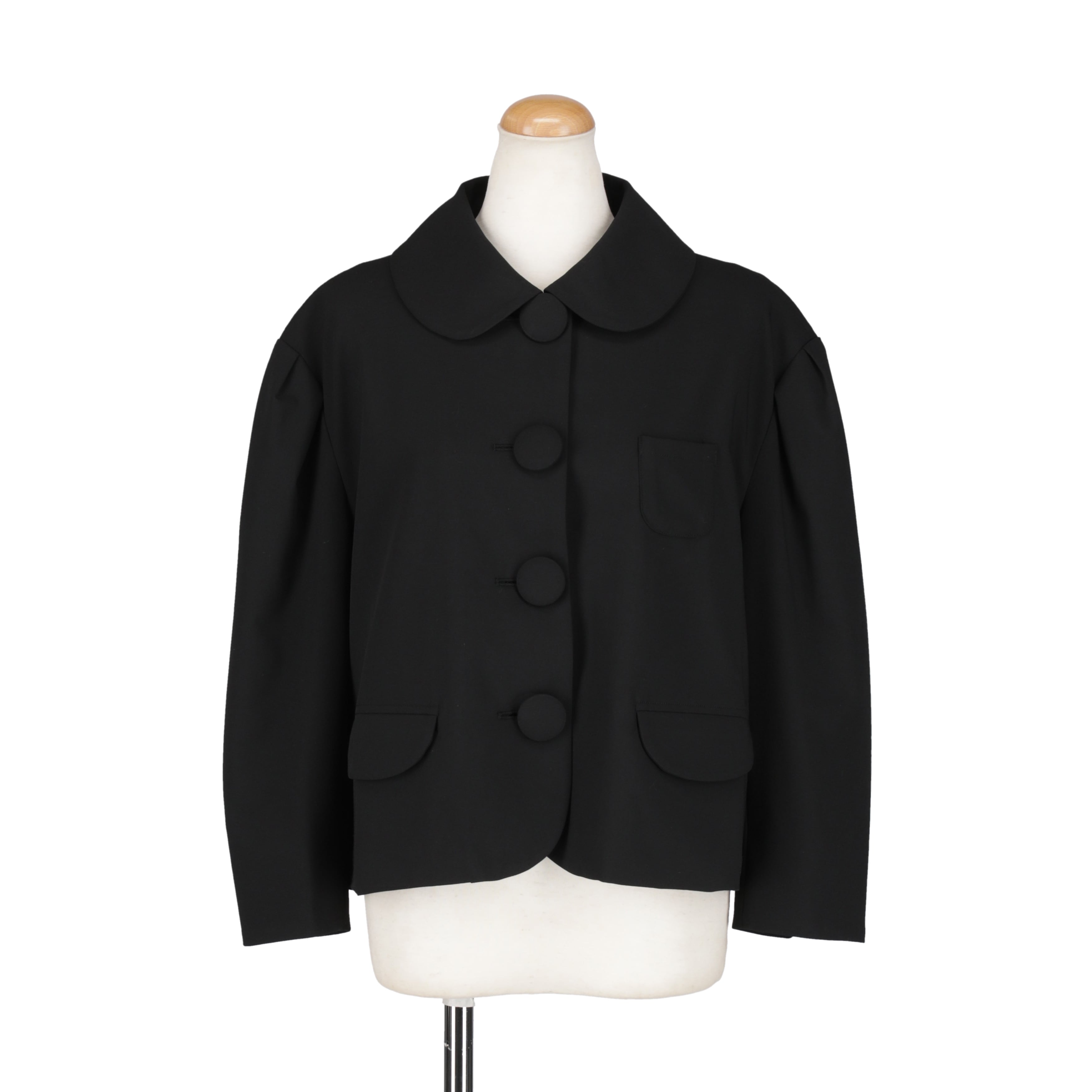 丸襟ジャケット　BLACK
