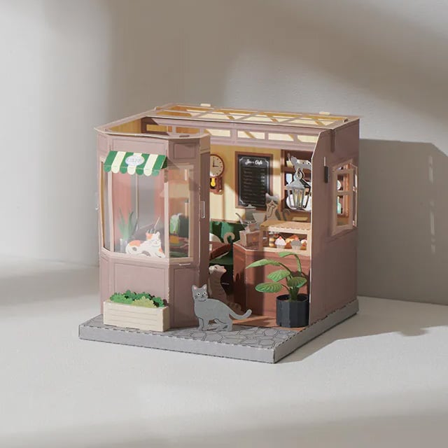 ペーパークラフト ドールハウス 猫カフェ | 猫式×台灣 台湾雑貨 猫雑貨
