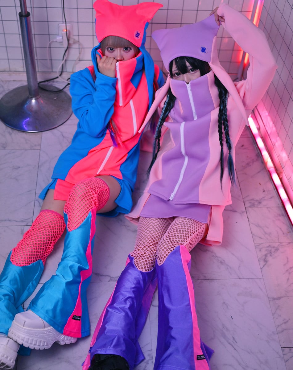 レディースウェア Emika Hayakawa 電脳CUTE Leg Bellbo【FLASH PINK × SKY BLUE】/AIKA ELECTRONICS