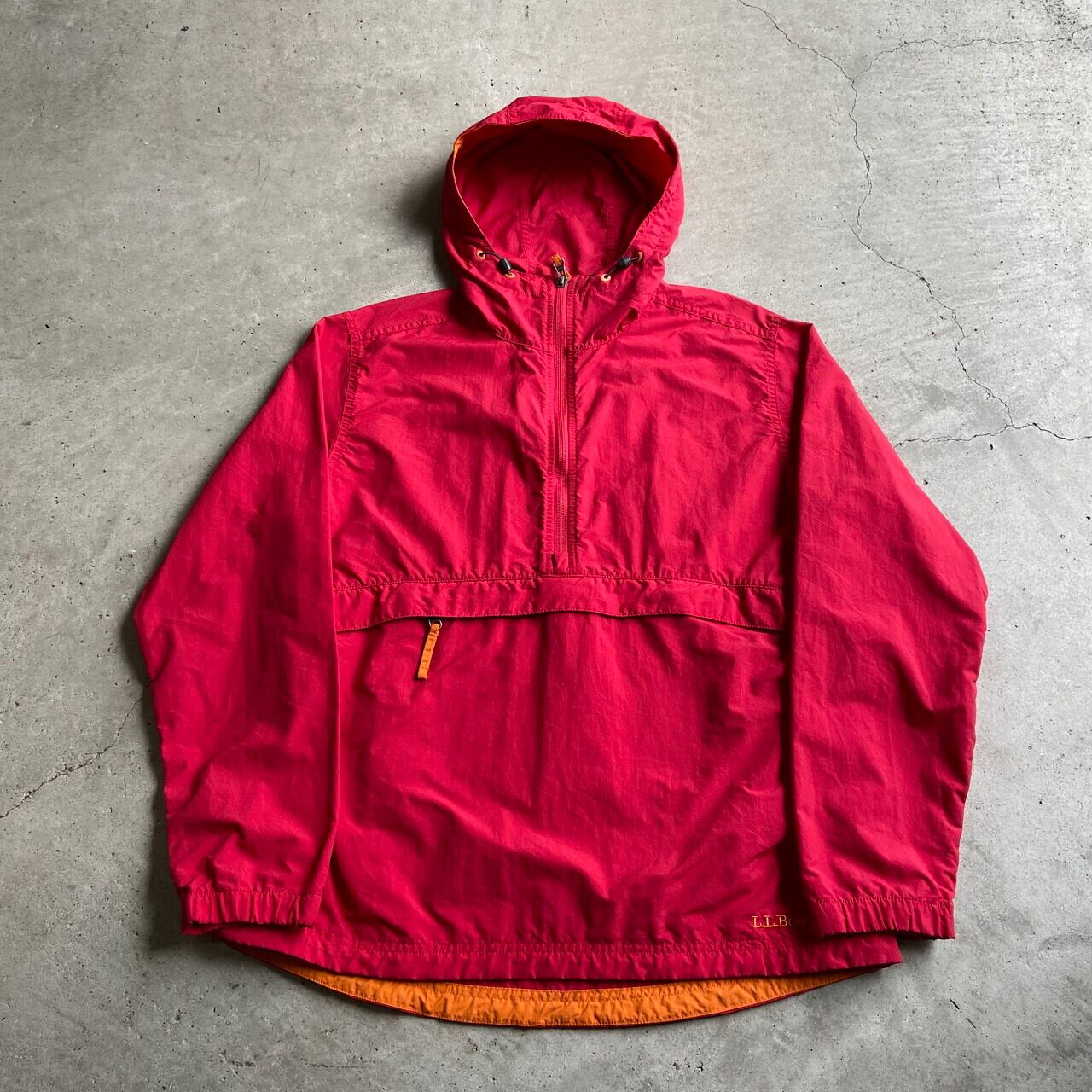 90年代 L.L.Bean エルエルビーン ナイロン アノラックパーカー レディースM 古着 レッド 赤色 アウトドア 90s ヴィンテージ  ビンテージ【ナイロンジャケット】 | cave 古着屋【公式】古着通販サイト