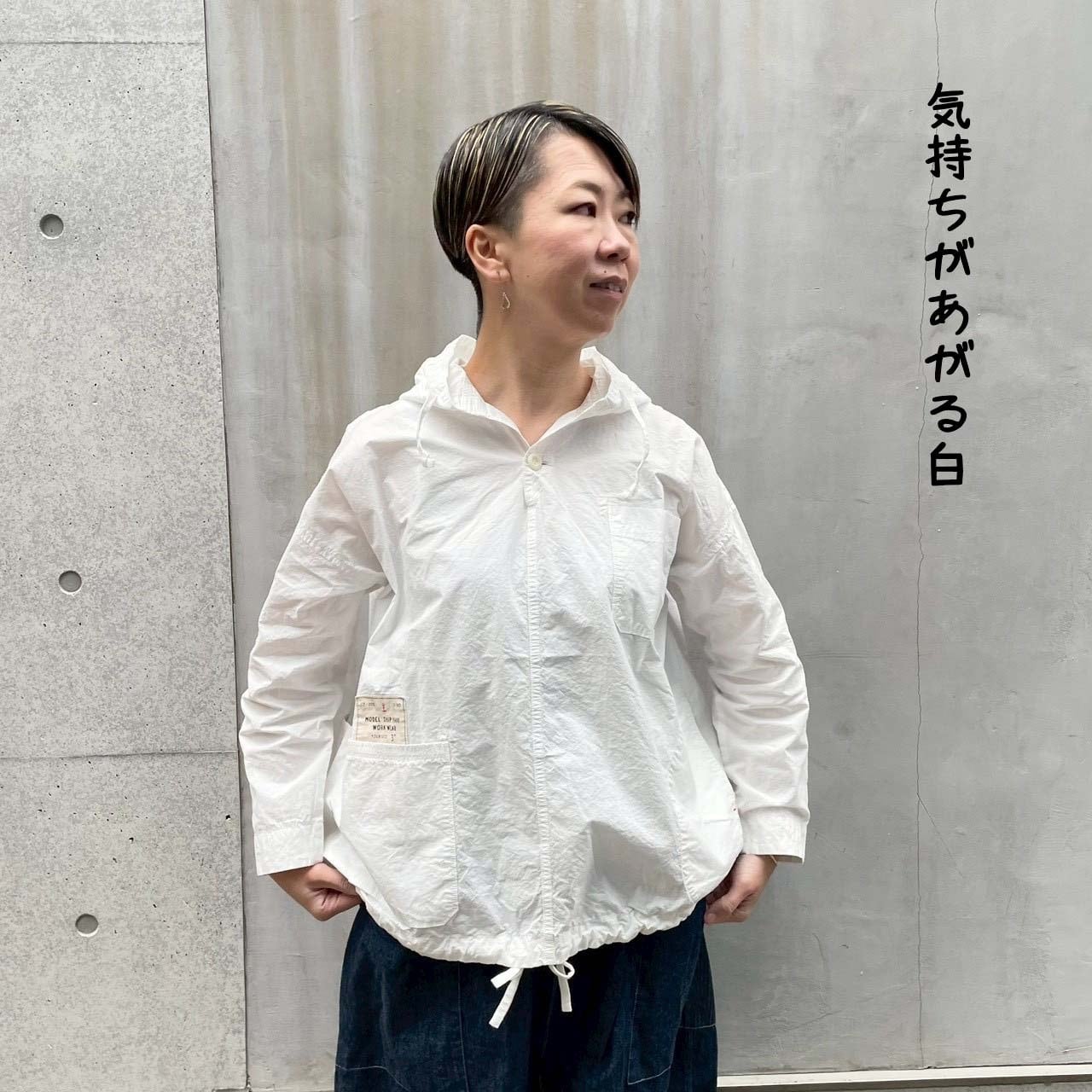 フードデッキシャツ HAYATE CCBY AFTER HOURS WEAR / 白シャツ 61S66 フードデッキシャツ HAYATE CCBY AFTER HOURS WEAR / 白シャツ 61S66