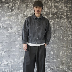 11ozウォッシュドダイ・ショートボックスデニムジャケット A2113