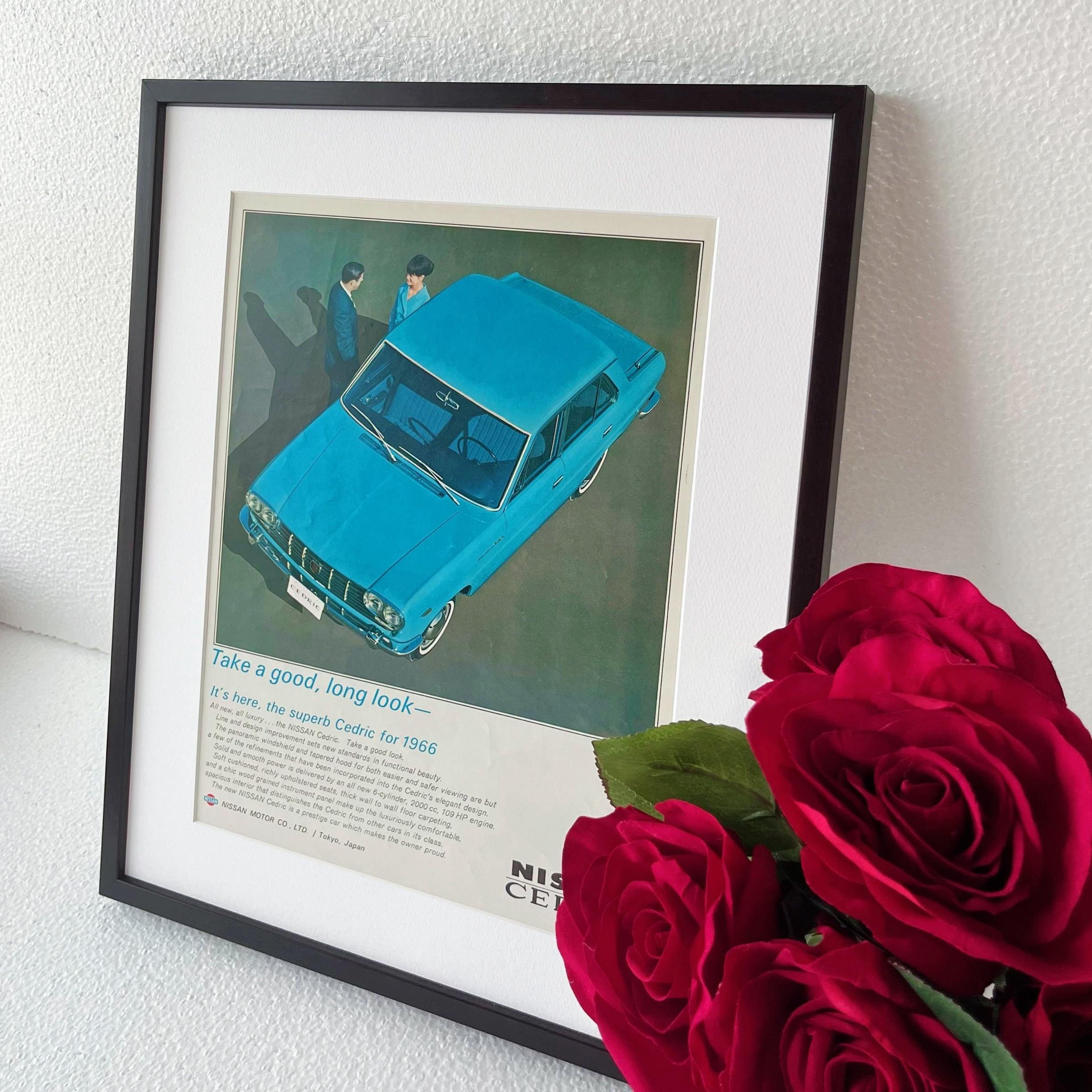 1972 広告＞NISSAN CEDRIC ポスター ヴィンテージ アートポスター
