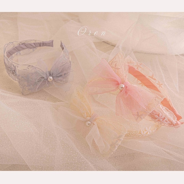 ※お洋服と同梱限定※【1/27〆予約】<OREN>  Seriel ribbon headband