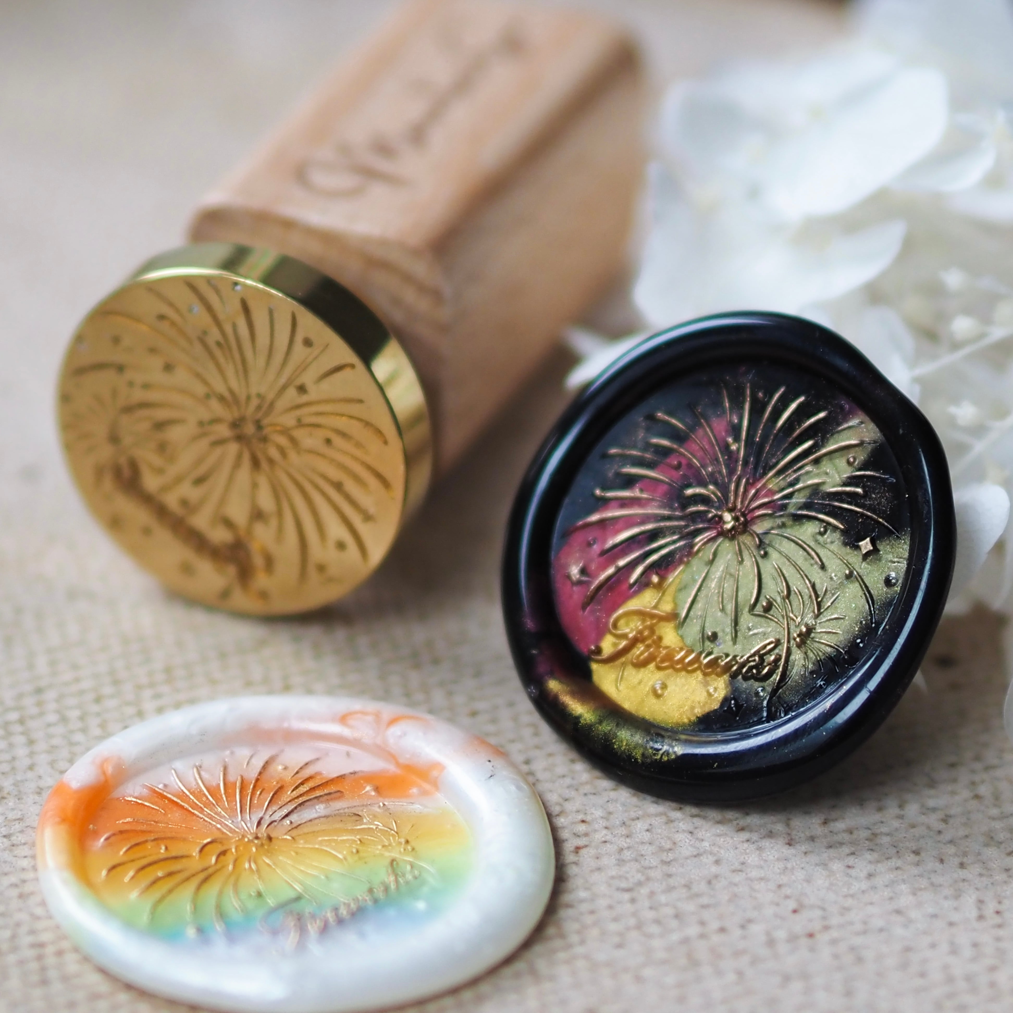 Fireworks 花火 25mm・シーリングスタンプ | MountainSea｜希少