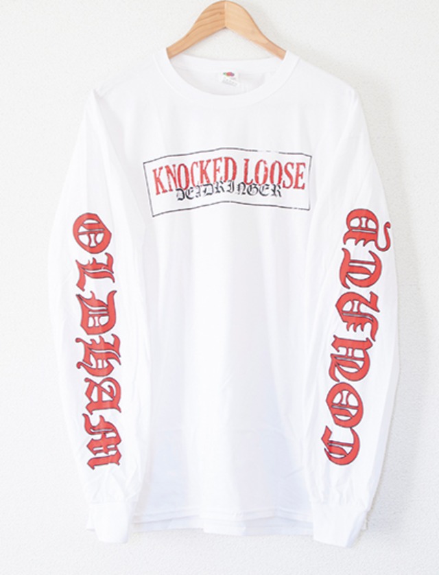 ※Restock【KNOCKED LOOSE】Dead Ringer Long Sleeve (White)