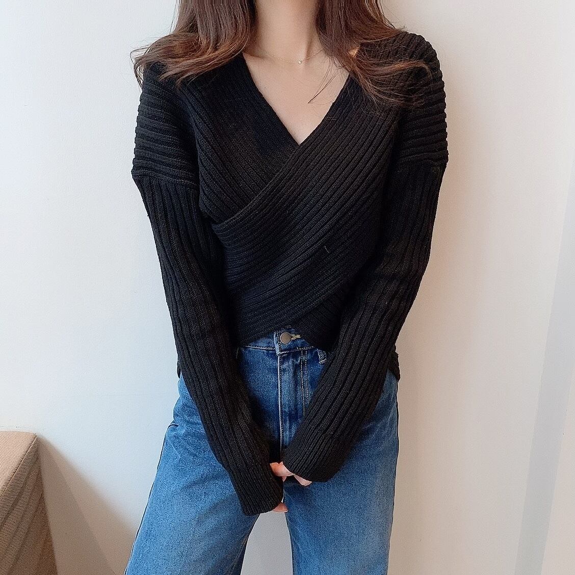 Cross knit / black (12月中旬頃発送予定)