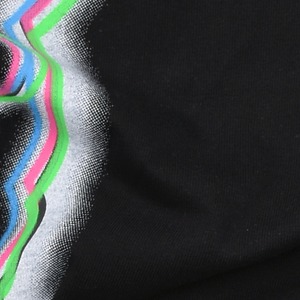 【WE11DONE】BLACK COLORFUL TEDDY PRINT LONG-SLEEVED T-SHIRT