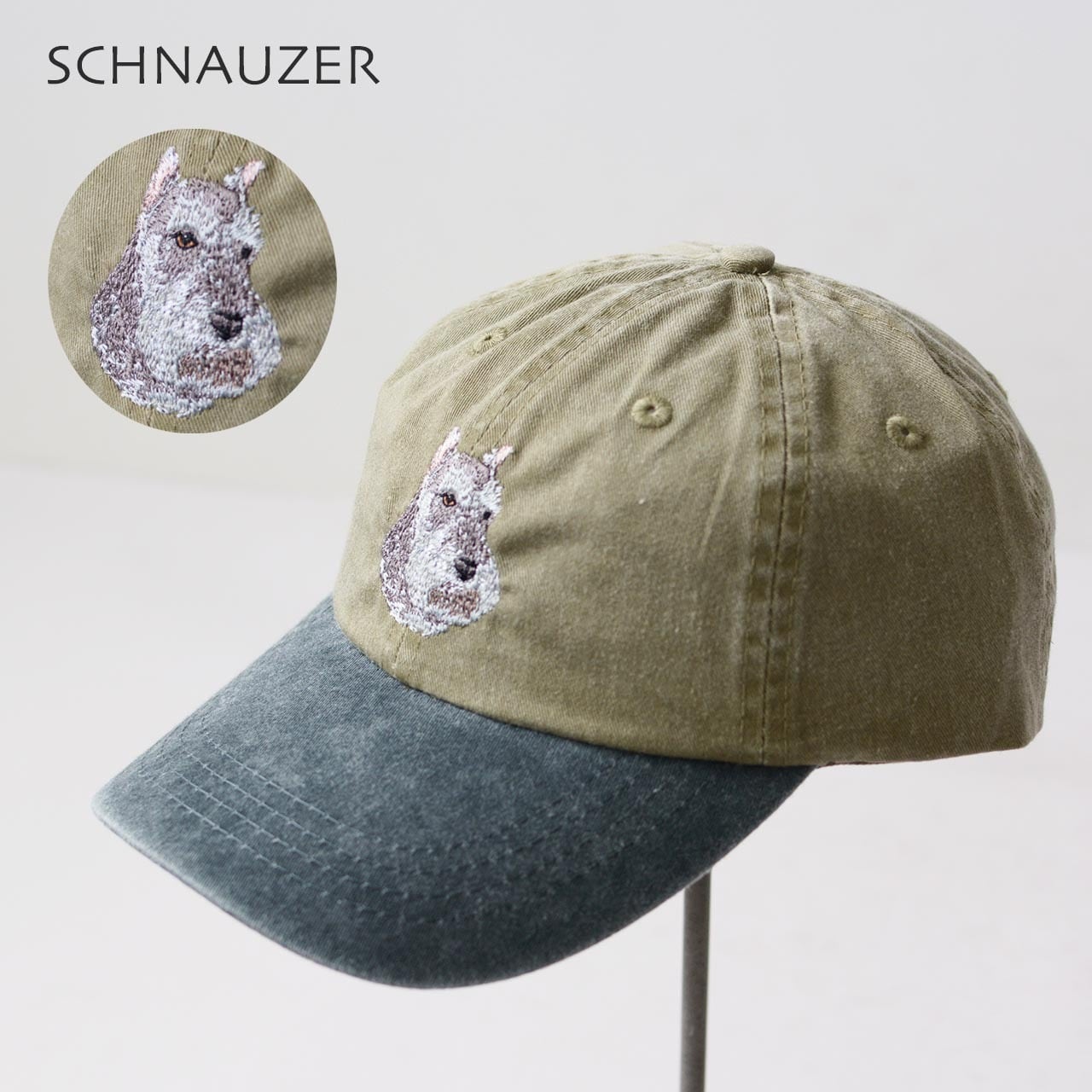 [ポート&カンパニー] DOG EMBROIDERY COTTON DAD CAP [DOGCAP] ドッグ 刺繍