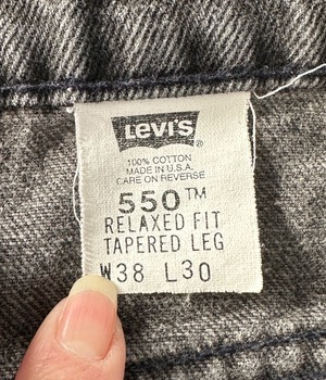 -Levi's- Vintage 90s W38L30 550 Denim Pants made in USA