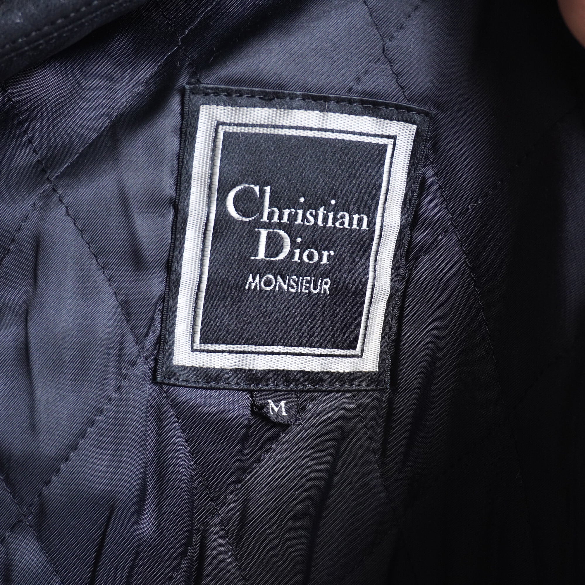 Christian Dior】ブラックレザーハーフコート | ブランド古着屋 Christian Dior】ブラックレザーハーフコート | ブランド古着屋